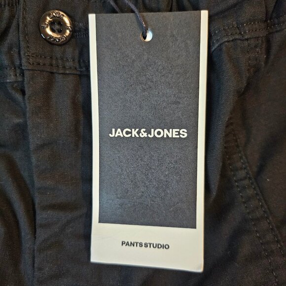 Jack & Jones Men's Navy Cargo Shorts - Size M / 32" - Picture 5 of 11